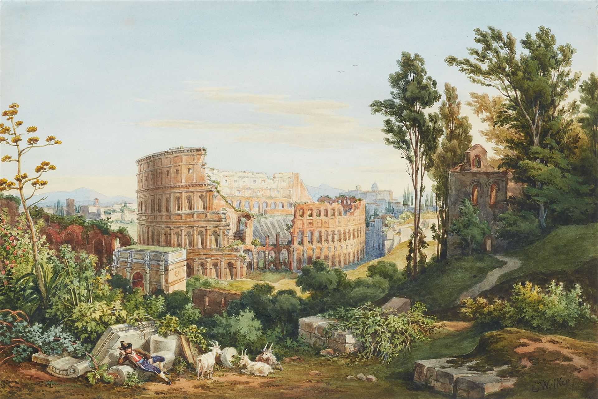 Ernst Welker, Blick auf das Kolosseum