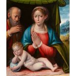 Giulio Raibolini, gen. Giulio Francia, Madonna mit Kind und dem Heiligen Joseph