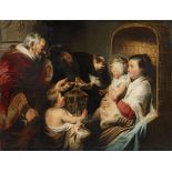 Jacob Jordaens, Die heilige Familie mit Johannes dem Täufer und seinen Eltern