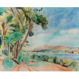 Hans Purrmann, Uferlandschaft bei Hendaye