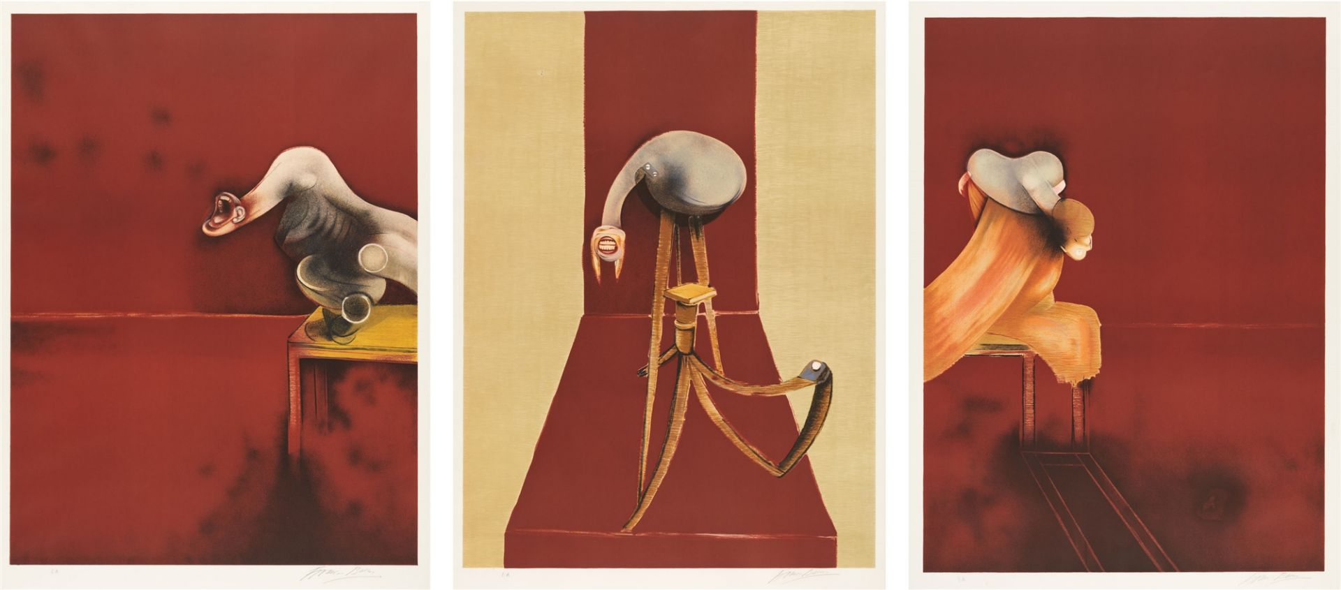 Francis Bacon, Deuxième version du triptyque 1944 (Second Version, Triptych)