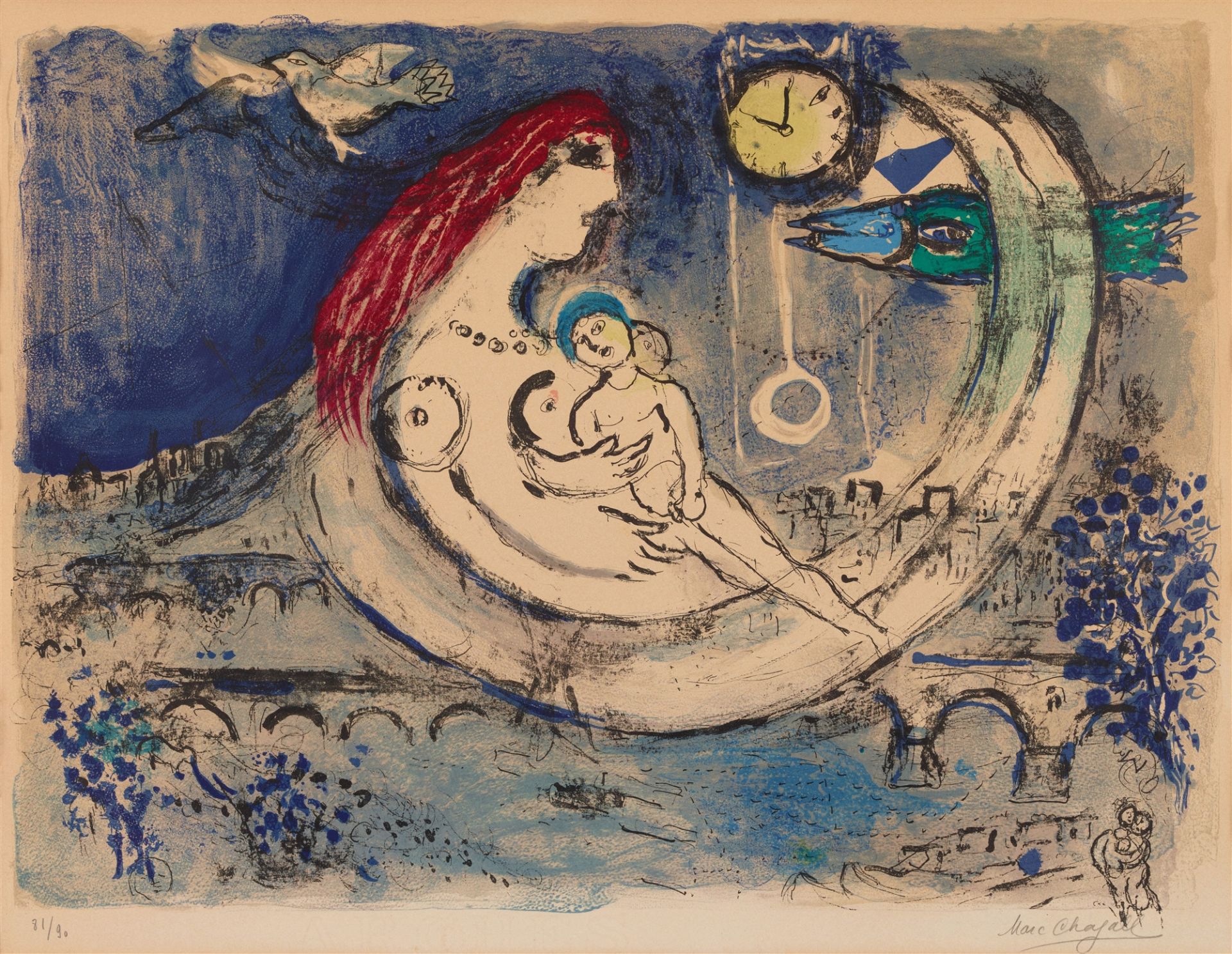 Marc Chagall, Paysage bleu