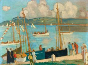 Maurice Denis, Régates de Perros-Guirec, vue du port