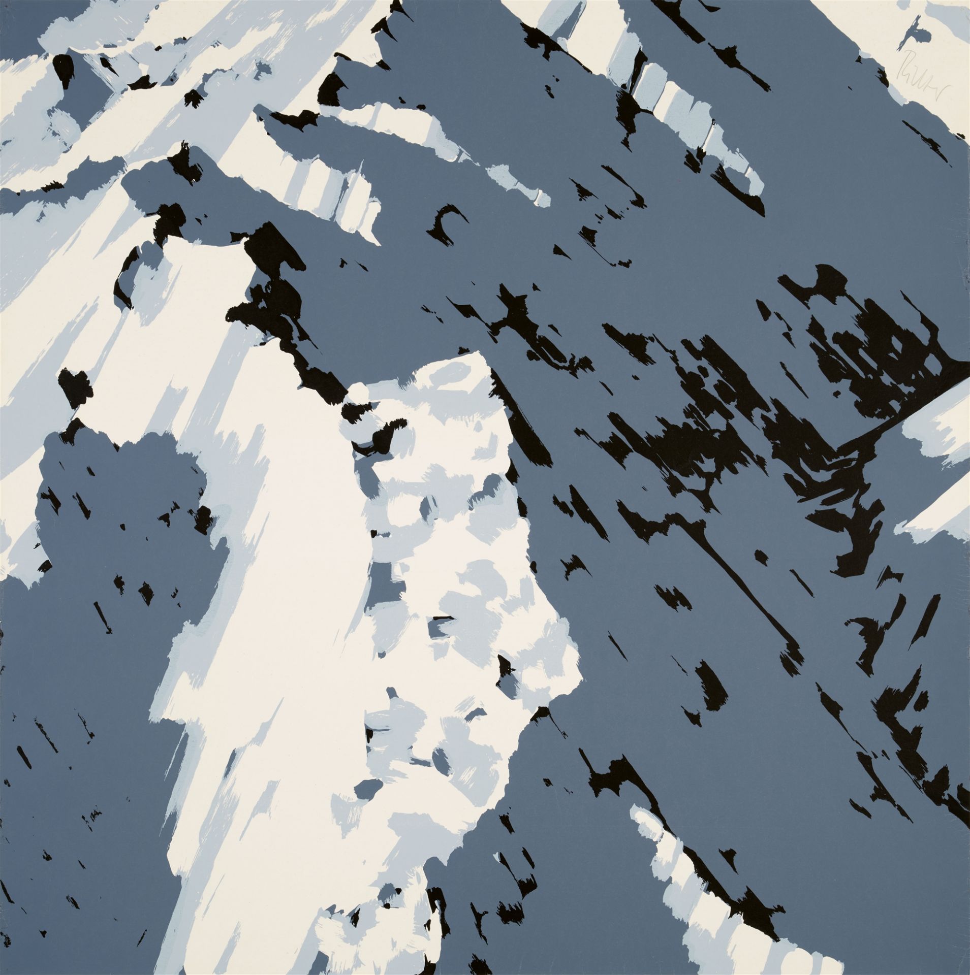 Gerhard Richter, Schweizer Alpen I (A2)