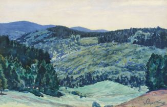 Walter Leistikow, Landschaft mit Blick auf den großen Inselberg