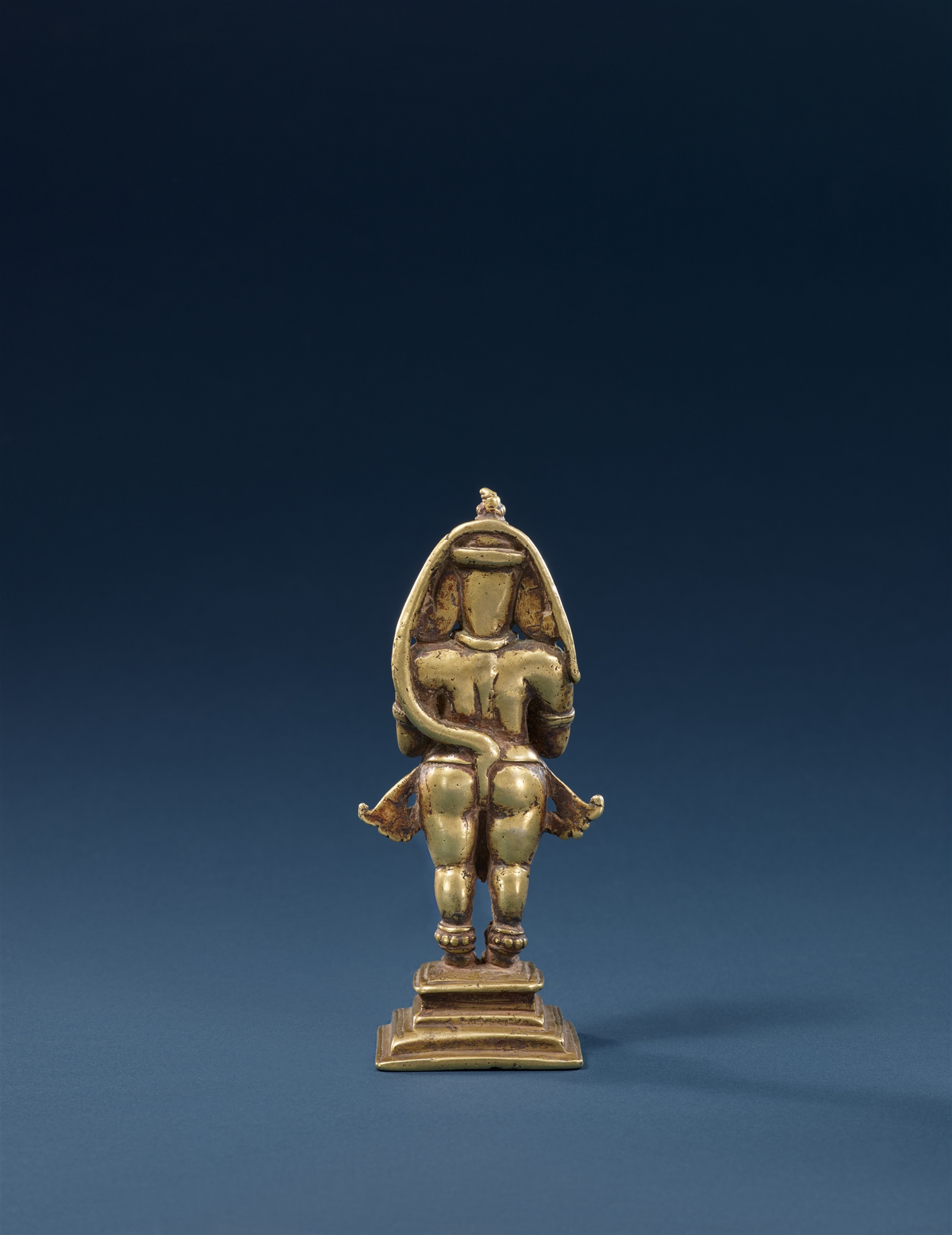 A Maharashtra copper alloy figure of Hanuman. Central India. 18th/19th century - Image 2 of 2