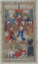 An illustrated page. Iran. Safavid period (1501-1722)