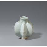 Small carambola-shaped qingbai jarlet. Yuan dynasty, 14th century