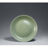 A very large celadon charger. Ming dynasty, 15th century