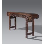 A very large hard wood altar table. Early 20th century