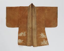 A leather fireman's coat (kawabaori). 19th century