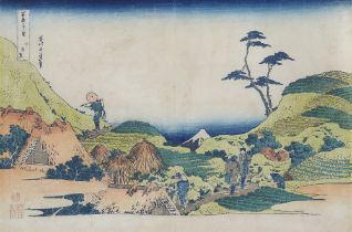 Katsushika Hokusai, Bauern bei der Ernte