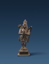 A South Indian bronze figure of Rama. 17th/18th century