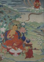 Fünf Acaryas. Tibet, spätes 19. Jh.
