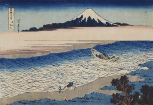 Katsushika Hokusai, Blick auf den Berg Fuji