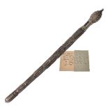 The unique and historically important baton with concealed blade, belonged to Ali Pasha Tepelena of