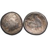 EASTERN EUROPE, Imitations of Philip II of Macedon. Tetradrachm (24 mm, 13.9 g). Kinnlos type, 2nd