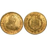 Charles III (1759-1788) 8 Escudos 1761, PN J, Popayan mint