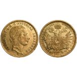 Franz Joseph (1848-1916) Ducat 1863 A, Vienna Mint