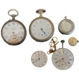 Lot of 6 Watch Movements and Pocket Watches