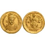 Theodosius II (402-450) Solidus, Gold (21 mm, 4.5 g.) Constantinople, AD 408-419.