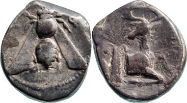 Ionia. Ephesos. Tetradrachm Silver 390-325 BC (23 mm, 15.15 g), Uncertain magistrate