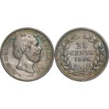 Willem III (1849-1890) 25 Cents 1850