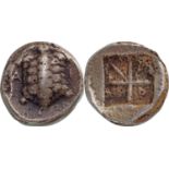 Attica Islands of Aegina, (350-338 BC), Obol, Silver, (10 mm, 1.19 g)