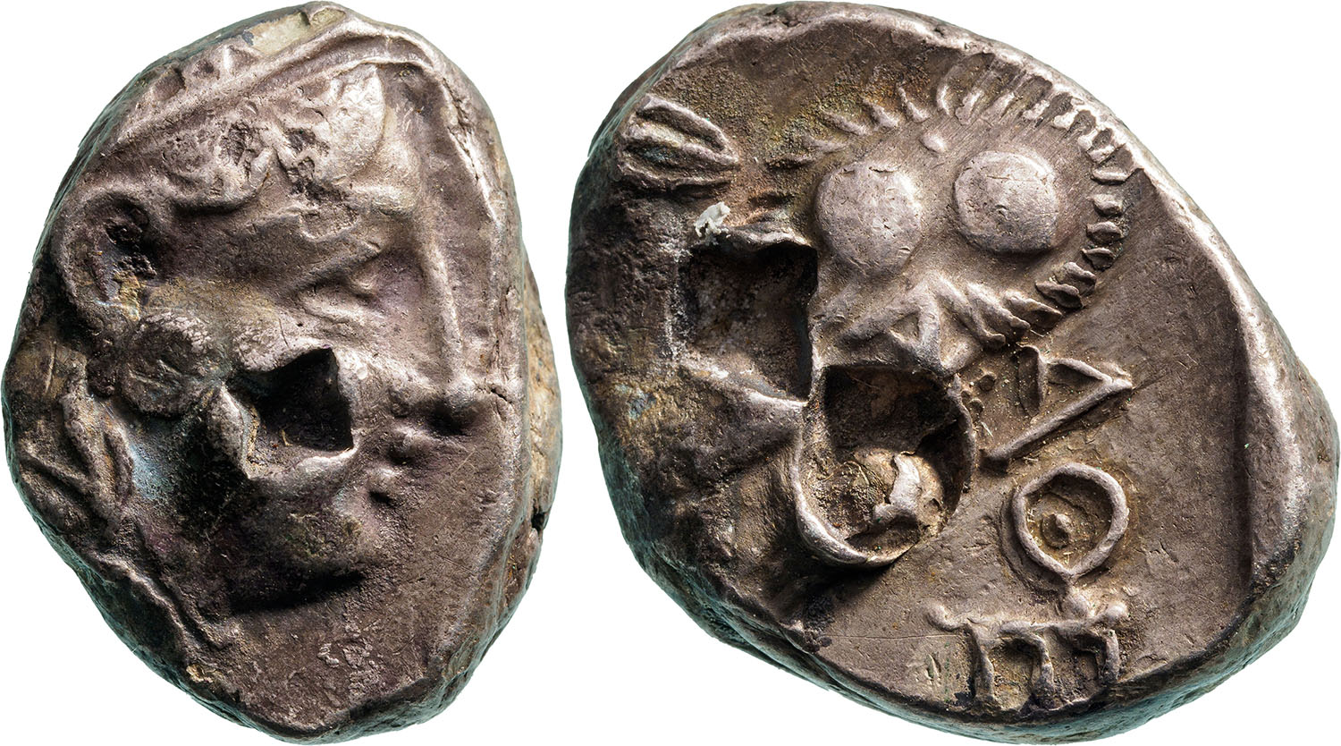 Attica, Athens. Tetradrachm, Silver (24 mm, 16.2 g) Circa 465-460 BC.
