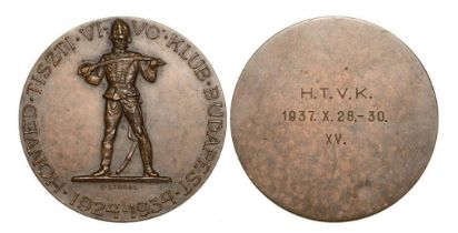 Medal 1934 (1937) The Military Fencing Club, Budapest