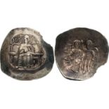 Isaac II Angelus. First reign (1185-1195) EL Aspron Trachy (28 mm, 3.7 g). Constantinople mint