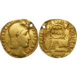 Constantinus II (337-361) Solidus Gold (3.2 g, 20 mm) 355-361, Nicomedia mint