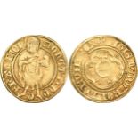 Basel Stadt. Goldgulden ND, in the name of Sigismund I as King (1429-1433).