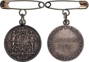 Luzern History Kongress 1921 Medal