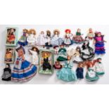 Lot of 55 folkloric dolls