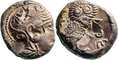 Attica, Athens. Tetradrachm, Silver (22 mm, 17.1 g) Circa 465-460 BC.