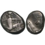 PERSIA. ACHAEMENIDS. Siglos 485-420 BC, Xerxes II or Darios II, Silver (14 mm, 5.49 g)