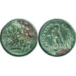 PTOLEMAIC KINGS OF EGYPT. Ptolemy III Euergetes (246-222 BC) Triobol Bronze (35 mm, 34 g), Alexandri