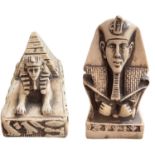 Pair of Egyptian Statuettes Representing Sphynxes