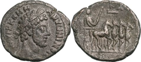 Commodus (161-192 AD), BI Tetradrachm (11,7g), Alexandria (180/1 AD)