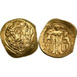 Andronicus II Palaeologus, with Michael IX (1282-1328) Hyperpyron, Gold (24 mm, 4.20 g), Constantino