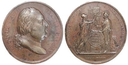 Louis XVIII (1815-1824) Medal "ACCESSION TO THE HOLY ALLIANCE", November 1815