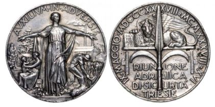 Adriatic Reunion in Trieste Medal, 1938