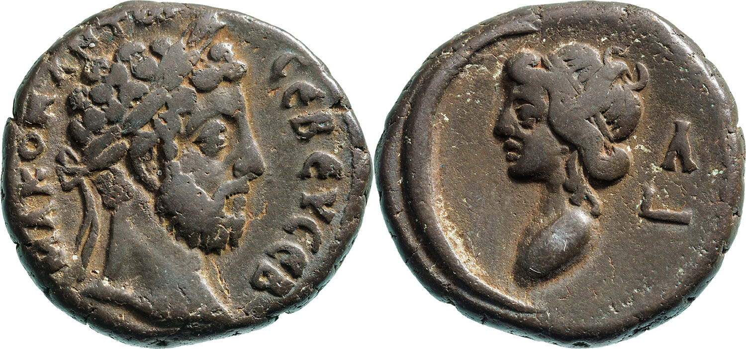 Commodus (177-192) Tetradrachm Billon (27 mm, 11.5 g) 189/90 Alexandria
