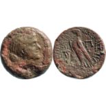 PTOLEMAIC KINGDOM, Kleopatra VII (51-30 BC) AE Diobol (17,7g) Alexandria