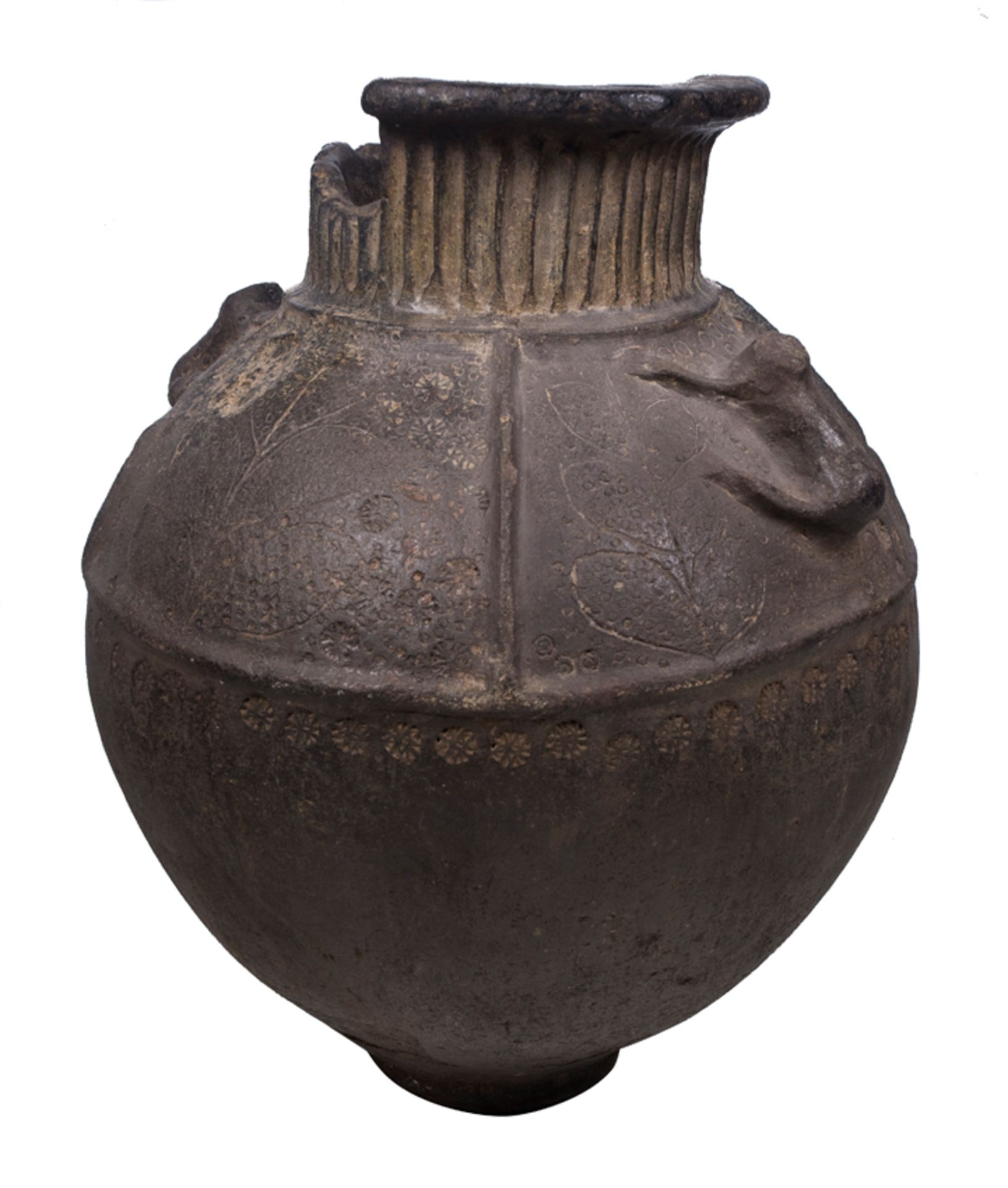 Clay jar. Hispanic-Moorish work. Toledo. 15th century. - Bild 2 aus 9