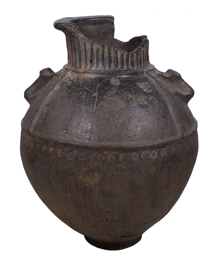 Clay jar. Hispanic-Moorish work. Toledo. 15th century.