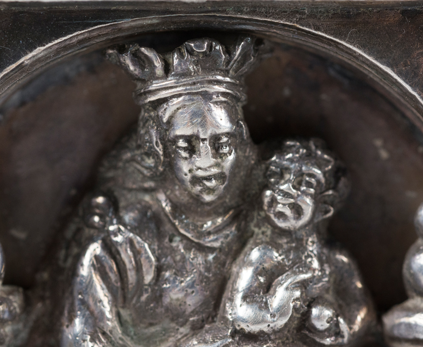 Silver pax.  With the silversmith Domingo Durango's mark (based in Daroca and active circa 1580) - Image 7 of 11