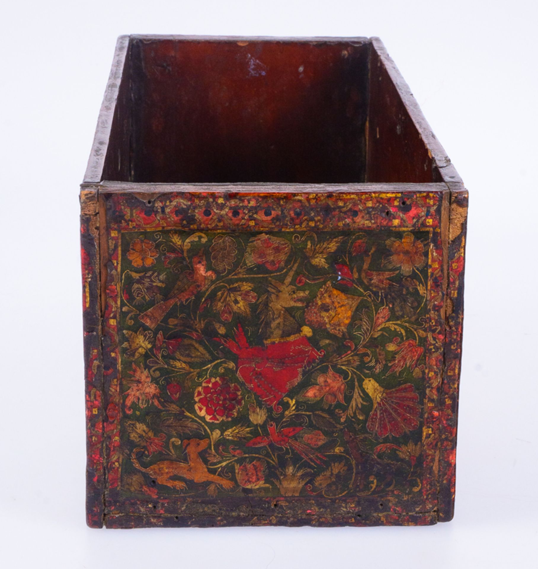 Box made with Pasto Varnish technique. Colombia. 17th - 18th century. - Image 5 of 18