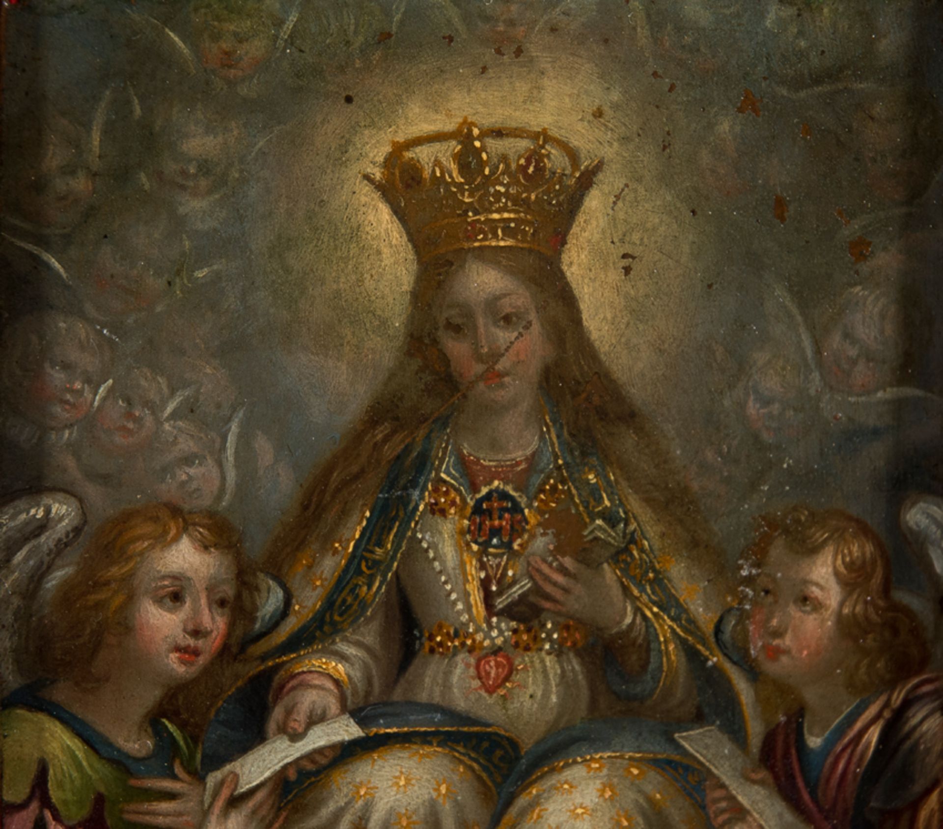 Attributed to Cristóbal de Villalpando (Mexico City, c. 1649 - 1714) - Image 3 of 4